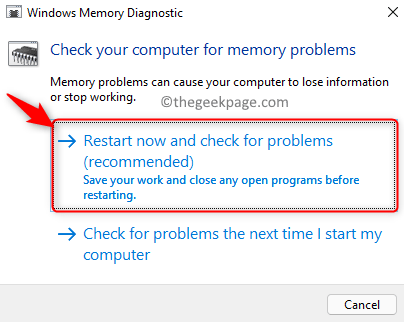 Windows Memory Doagnostic Restart Sekarang Min