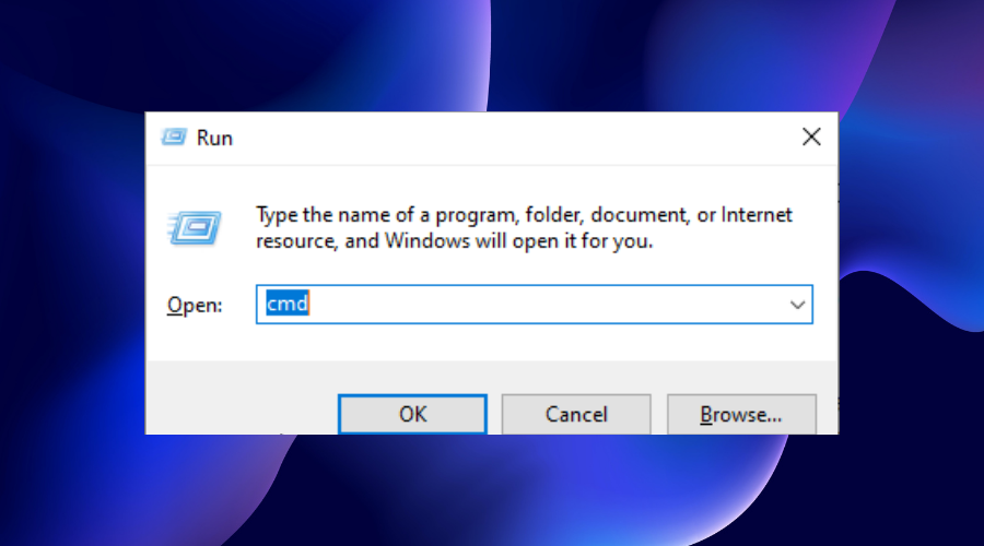 Punctul de întrerupere cmd Windows 11 atins