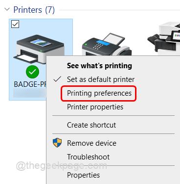 การตั้งค่าการพิมพ์