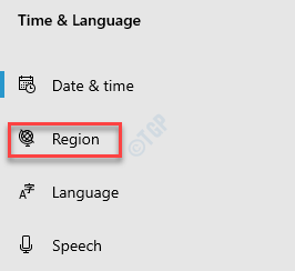 Ustawienia Czas i język Region