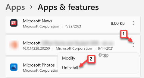 Apps & Funktionen App-Liste Microsoft Teams Three Dots Deinstallation Min