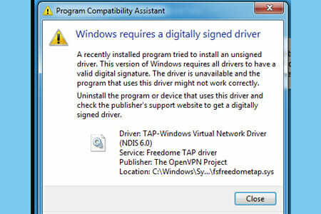 Bu resmin boş bir alt özelliği var; dosya adı windows-7-openvpn-tap-driver-unsigned-error.jpg