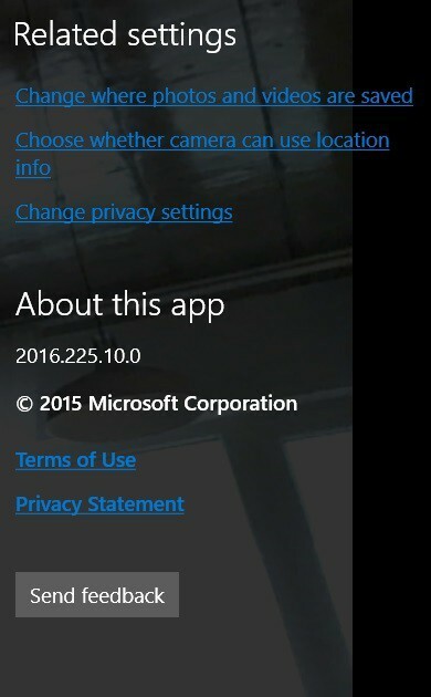aplikacija za kamero Windows 10 posodobitev novo