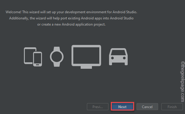 التالي Android Studio Installl Min