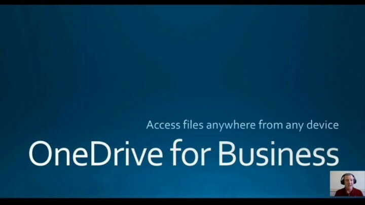 OneDrive for Business שטח דיסק נמוך