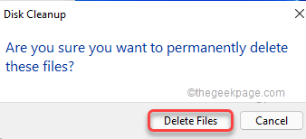 Eliminar archivos como mínimo