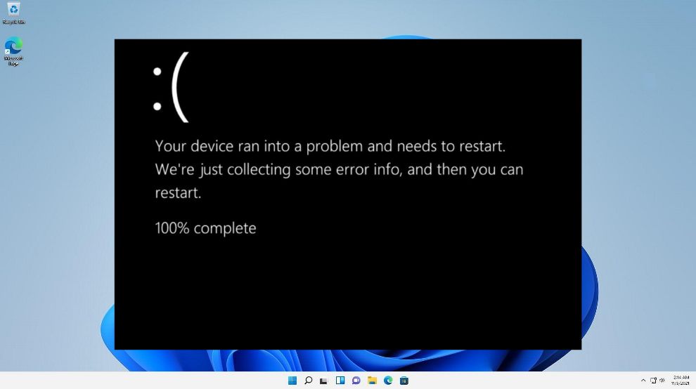 bsod-error-windows-11-screen kodola drošības pārbaudes kļūme Windows 11