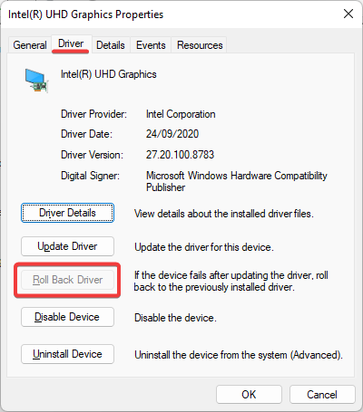 palauta ohjain, jos Windows 11 uskoo, että minulla on 2 näyttöä.