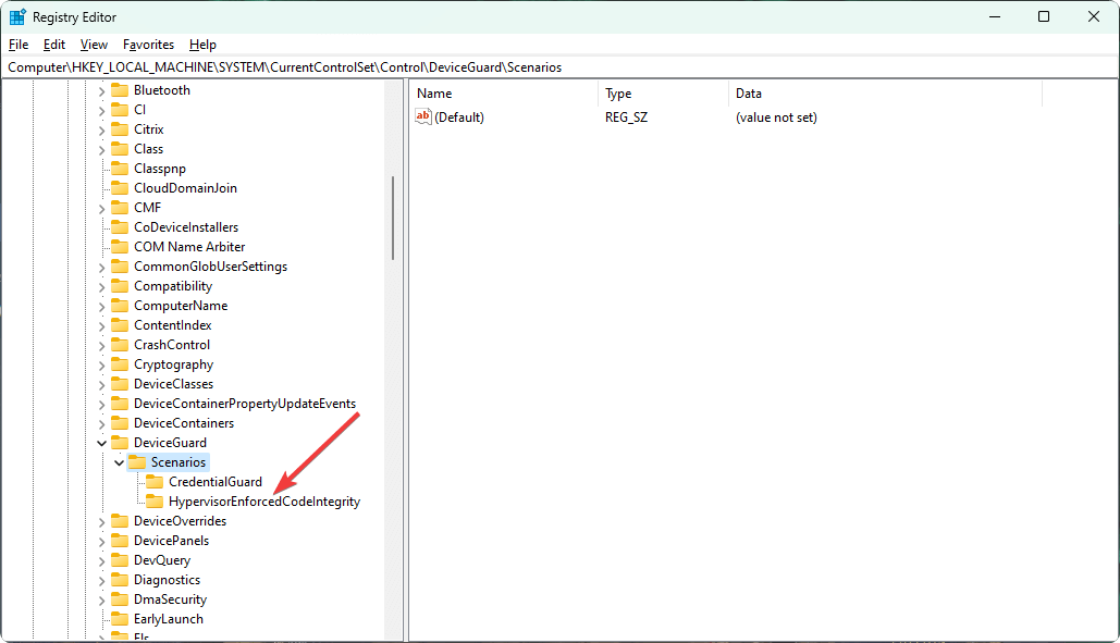 alat za uređivanje registra Windowsa s pojačanim hipervizorom