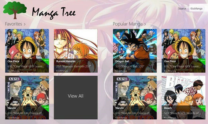 Manga Tree windows 10 mangaleser