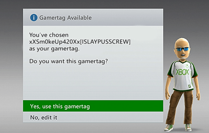 علامة اللاعب على Xbox