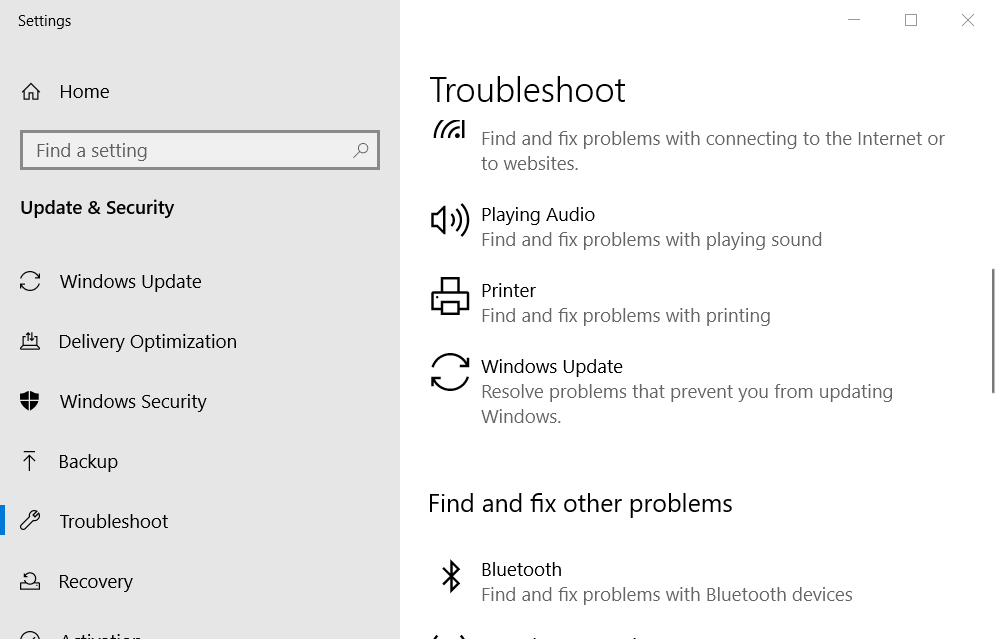 Aktualizaci systému Windows na kartě Odstraňování problémů nelze nainstalovat z důvodu chyby 214984296