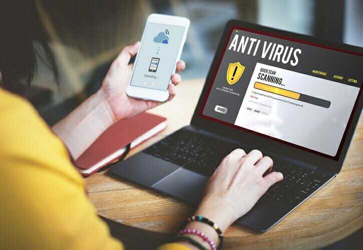 desabilitar temporariamente o antivírus