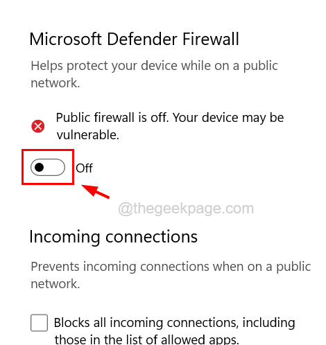 Deaktivieren Sie Firewall 11zon