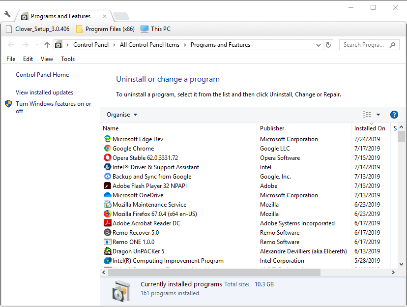 لا يمكن لبرنامج إلغاء تثبيت Windows فتح ملف power bi