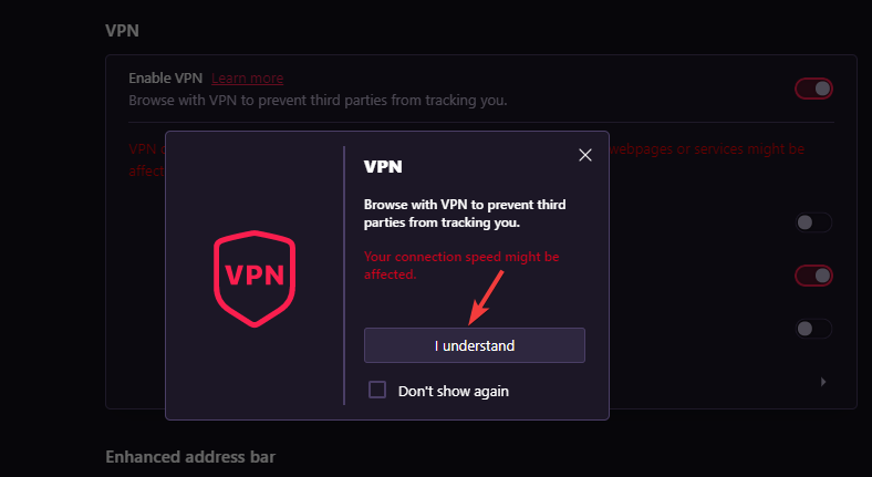 Výzva k VPN – rozumím