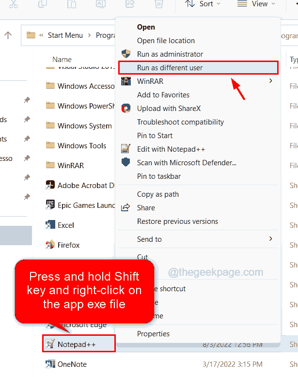 Kuinka suorittaa minkä tahansa sovelluksen eri käyttäjänä Windows 11:ssä