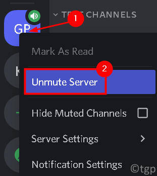Dicord Server Unmute Server Min