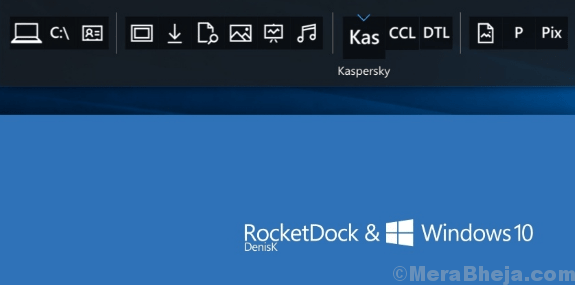 Spúšťač aplikácií Rocket Dock Min