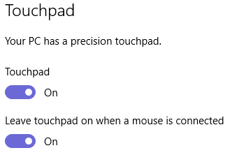 touchpad de precisão