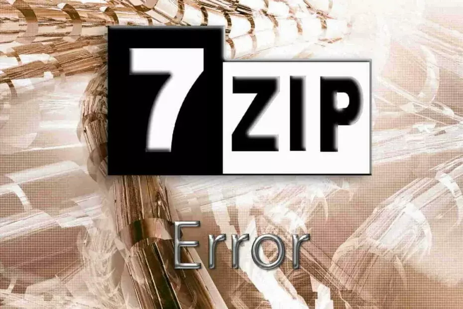 Fix 7-Zip Add Operation understøttes ikke