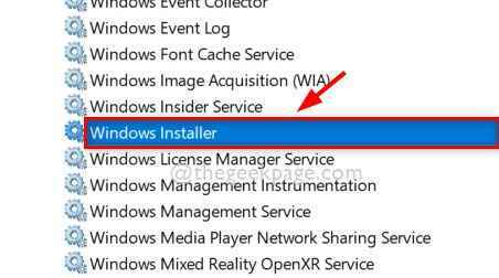 Abra o Windows Installer Service 11zon