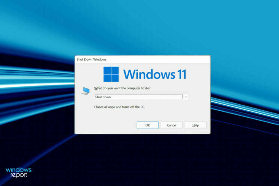 Kotak shutdown muncul secara acak di Windows 11