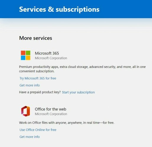  Microsoft 365-abonnement fungerer ikke