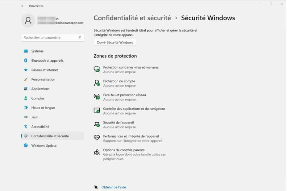 Kommenttitoimittaja Windows Defender sur Windows 11