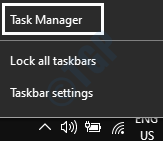 2 Bara de activități Task Manager