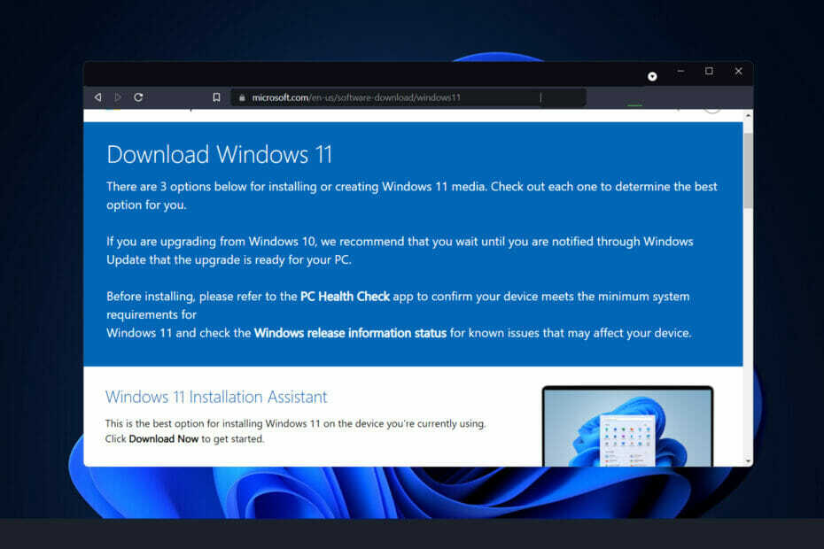 installiabi Windows 11 versiooniuuendusabi tööriist