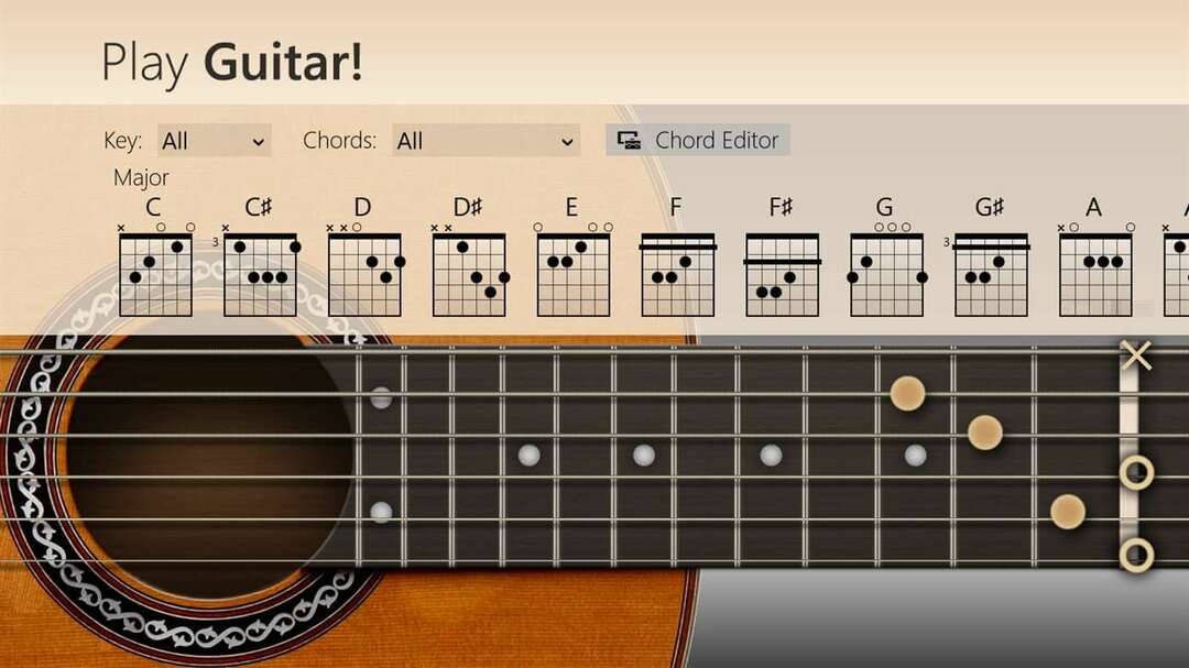 играть на гитаре! приложение для Windows 10