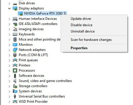 aggiornamento manuale del driver di Windows 10