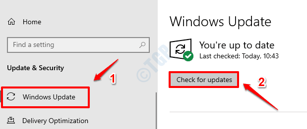 2 Verifique as atualizações do Windows