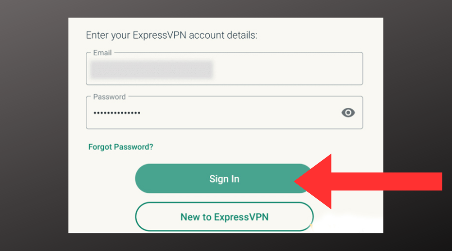 تسجيل الدخول إلى expressvpn