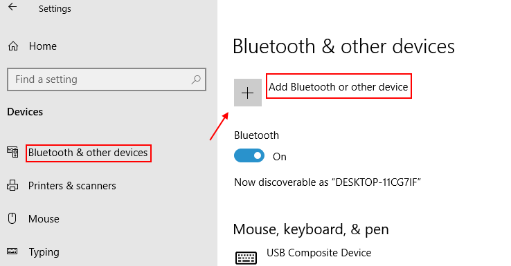 Adăugați dispozitive Bluetooth Min
