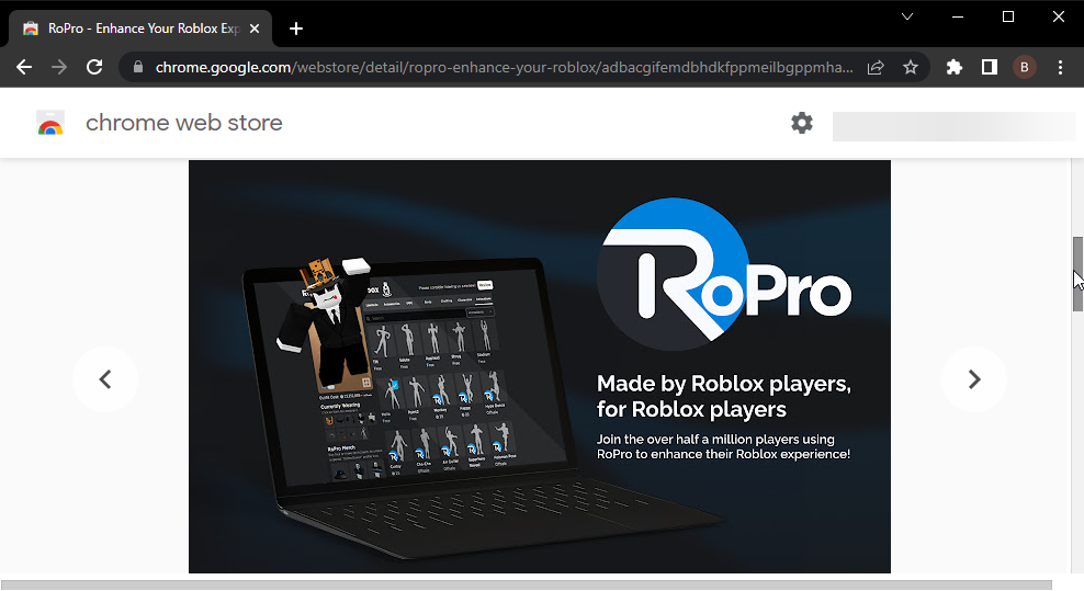 розширення для браузера ropro roblox