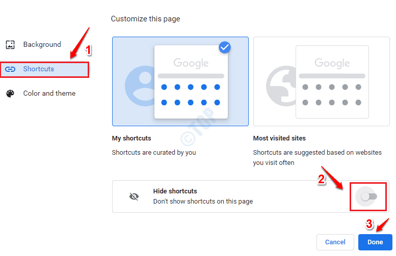 Google Chrome ei näytä vierailtujen sivustojen pikkukuvien korjausta