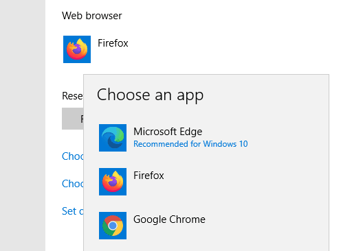 elige una aplicación discord abriendo enlaces en el navegador incorrecto