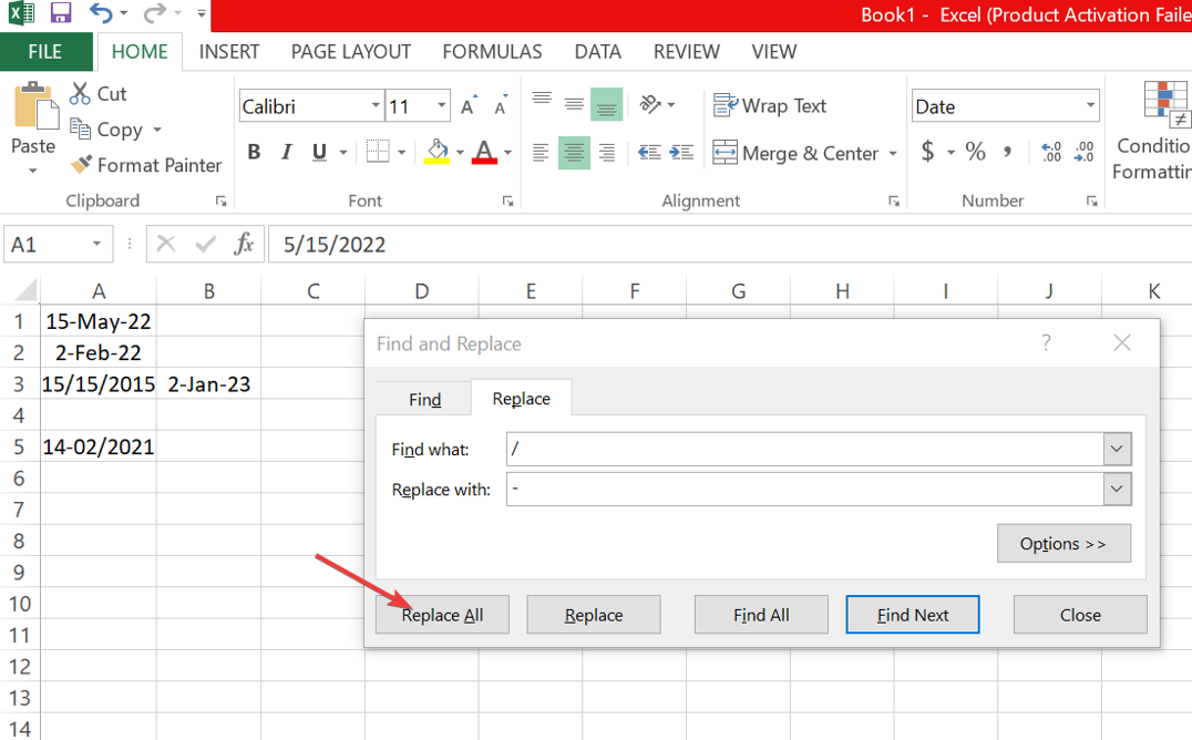 Excel Tarihleri ​​Sayı Olarak mı Gösteriliyor? 3 Kapsamlı Düzeltme