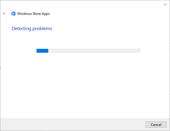 Windows Store Apps-vindue 0x803fb107 Microsoft Store