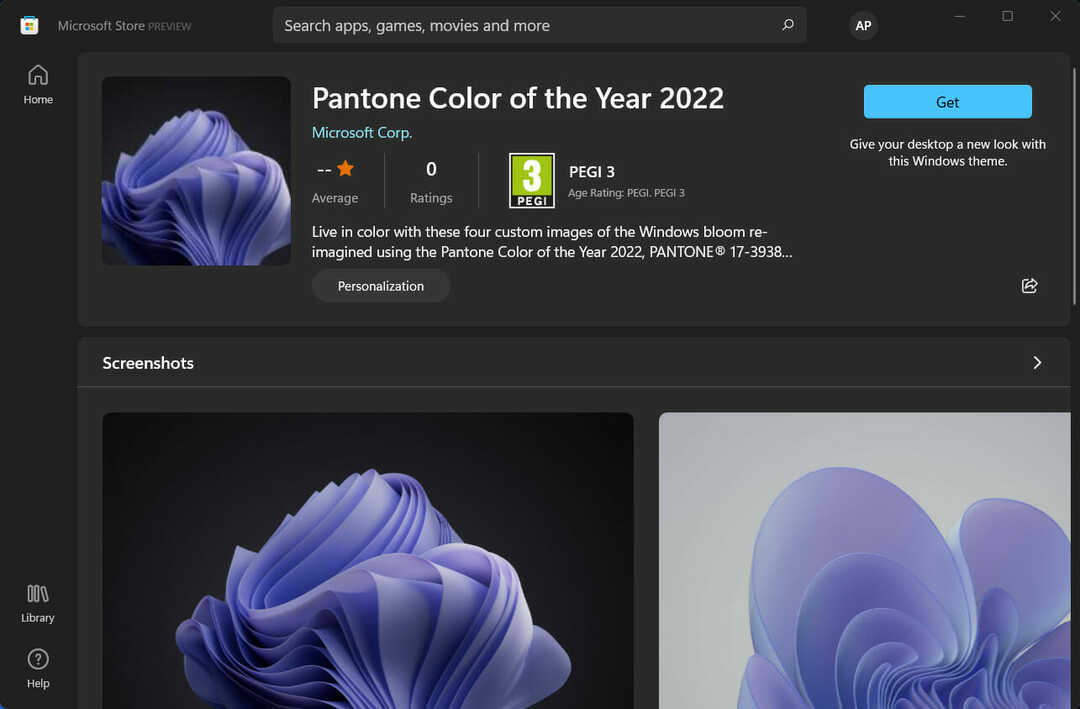 Microsoft heeft het themapakket Pantone Color of the Year 2022 uitgebracht
