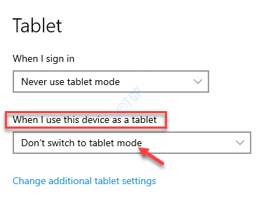 Settongs Tablet, коли я використовую цей пристрій як планшет, не перемикайтеся в режим планшета