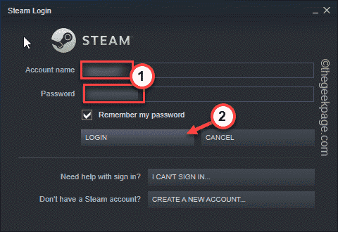 Accesso a Steam min