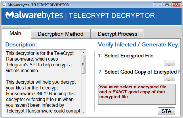 Malwarebytes vydává bezplatný decryptor pro ransomware Telecrypt