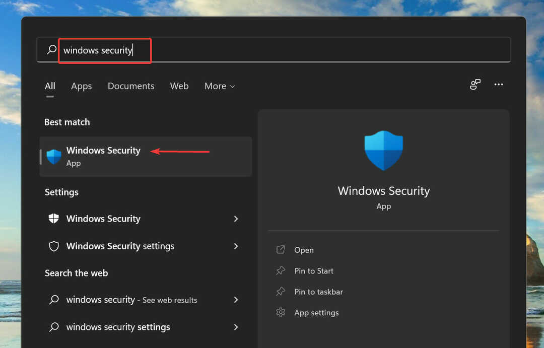 Sicurezza dla Windows