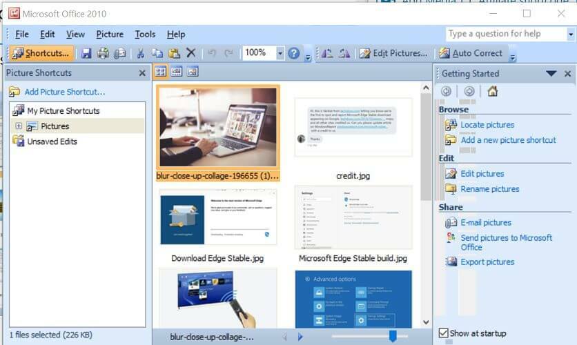Hoe Microsoft Office Picture Manager te downloaden op Windows 10