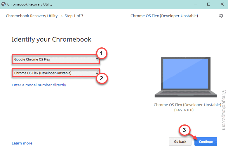Chrome OS Flex Tęsti Min