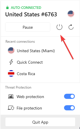 VPN прекъсване на връзката 