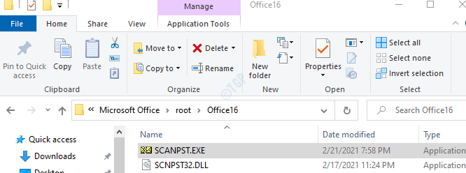 File Outlook.pst- ისთვის მითითებული გზა არ მოქმედებს Microsoft Outlook- ში